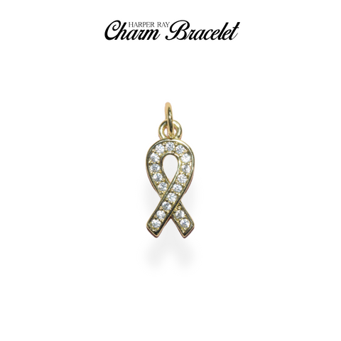 Charm Bracelet Charm - Hope Ribbon