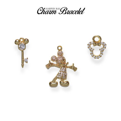 Charm Bracelet Charm - Mickey & Minnie Mouse, Allegedly