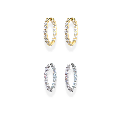 2 for $50: Glam Mini Hoops