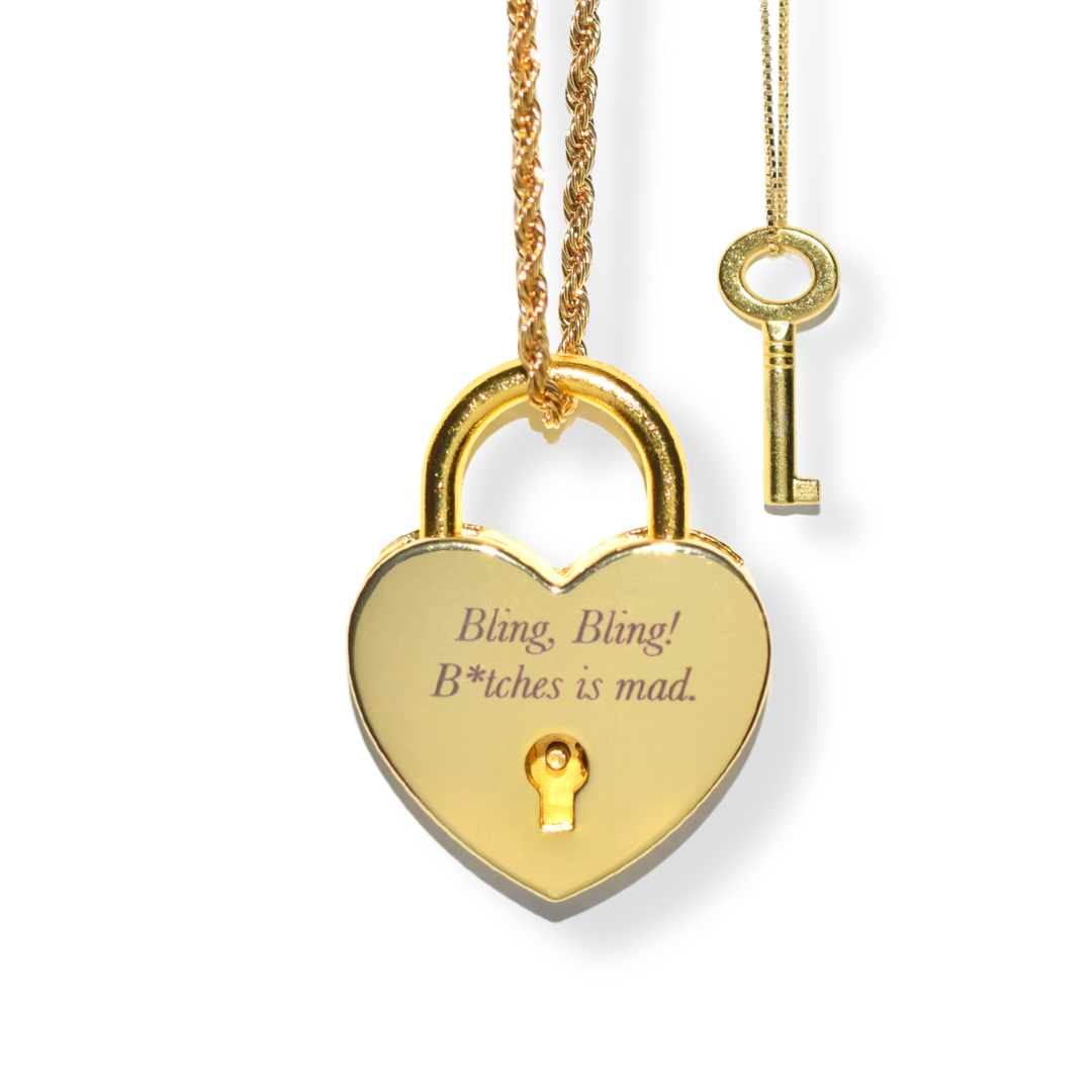 Tiffany & Co. Solid 18ct Gold 1980s Vintage Lock Pendant Extra Large 1 –  Catherine Trenton Jewellery