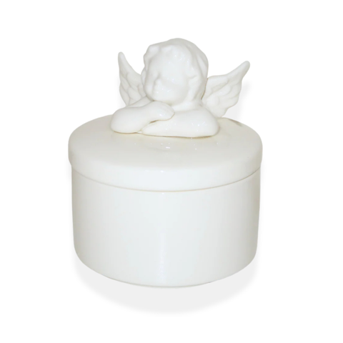 Cherub Angel Ceramic Jewelry Dish