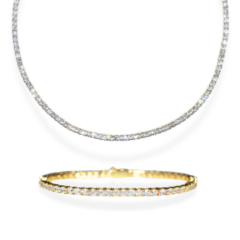 Classic Tennis Set Gold