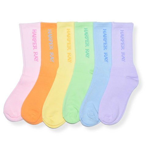 Pastel 6-Pack Sock Bundle