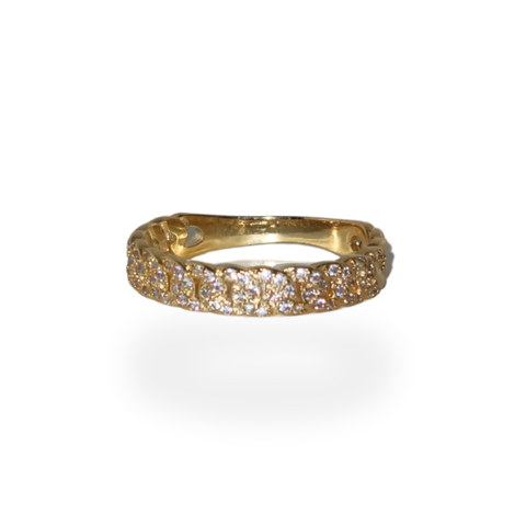 Pave Cuban Ring