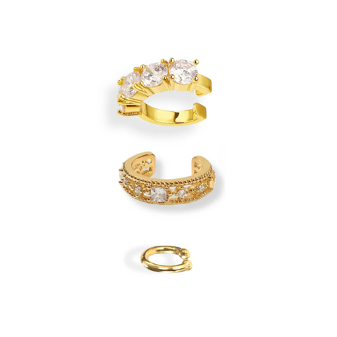 Elite Ear Cuff Set Gold