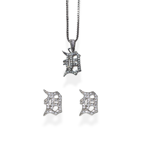 Mini Detroit Pave Set - Silver